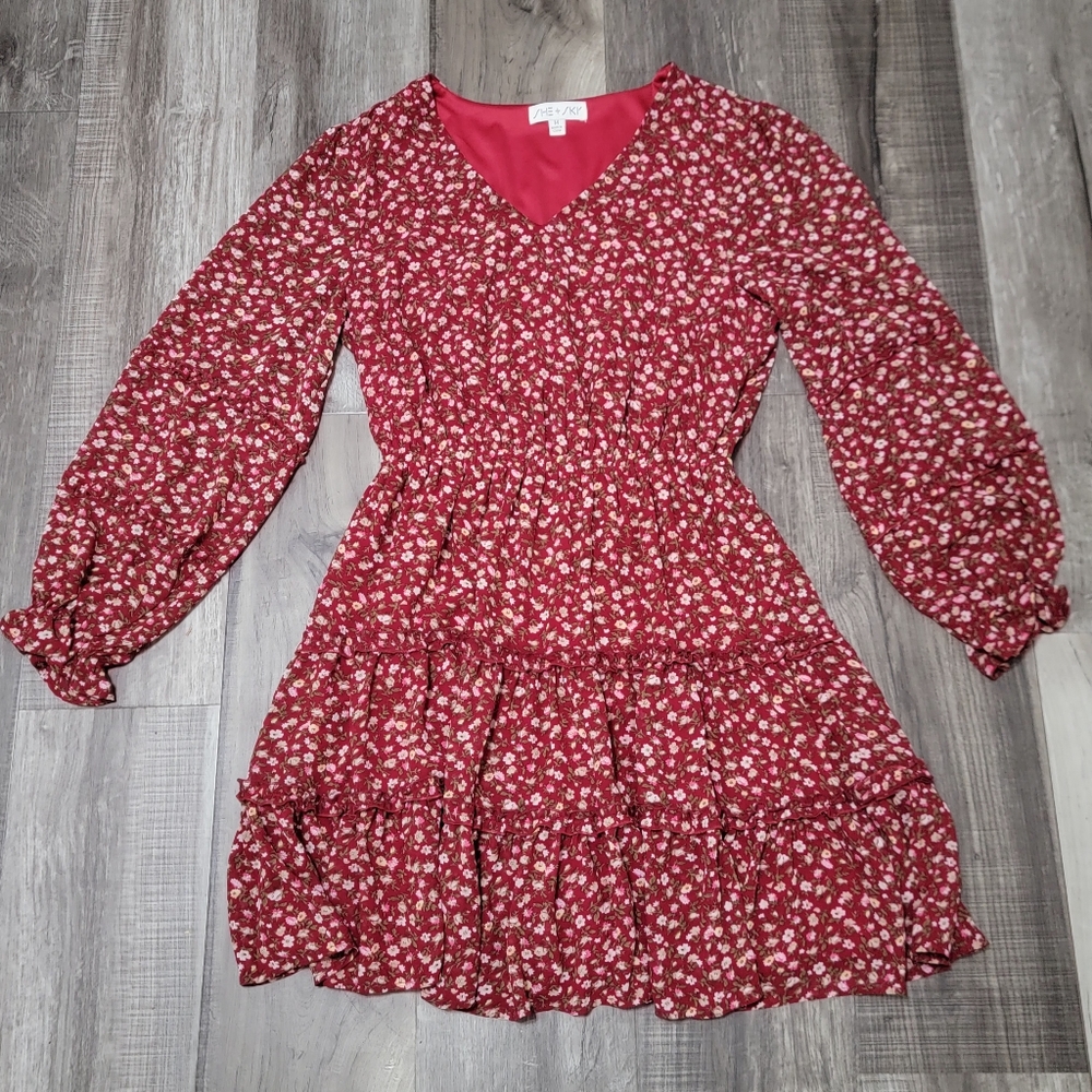 She + Sky Dainty Floral Dress